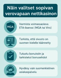 Kuinka valita verovapaa kasino