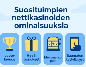 Suosituimmat nettikasinot 2025