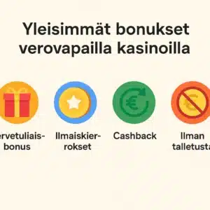 yleisimmät bonukset
